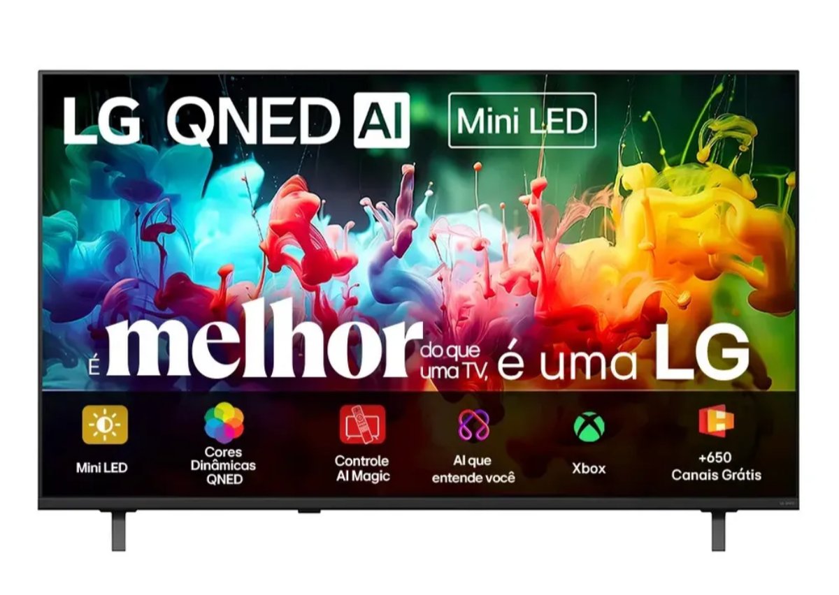 enricodejesussl's tweet photo. Cinema em casa com a TOP QNED MINI LED! 🔥
Smart TV LG 85” 4K Modelo NOVO 2026!

💥A partir de R$ 6.497 no cartão!

🎟️ Não esqueça de resgatar o cupom na página (abaixo do preço)!

👇 Acesse o link:
https://t.co/MtngNbJIz2

#Desconto #LG #MiniLED #HomeTheater #MercadoLivre #Promo #publi