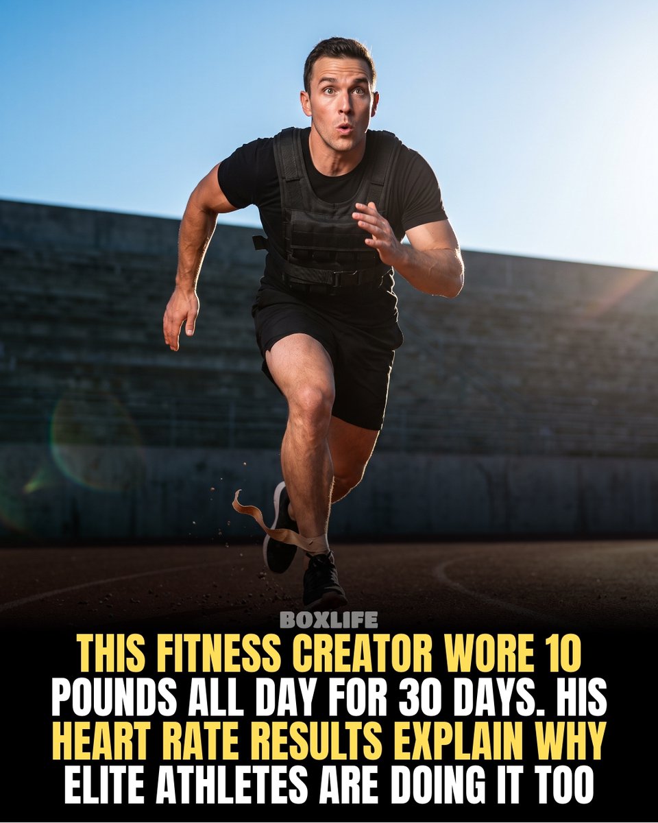 BoxLifeMagazine's tweet photo. ill Tennyson wore micro-loaded weighted clothing for a month straight during every workout.

His fitness exam showed measurable improvements across nearly every metric, even while weighing slightly more.

The gear felt like a natural extension of his body, not a bulky vest, https://t.co/mkrPCfPv5Q