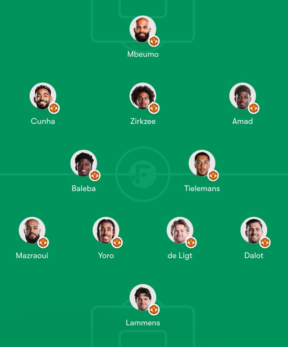 TheBionicDam's tweet photo. Bournemouth on Sunday.

This based off the assumption that certain players are still unavailable btw.

Time to start getting MDL x Yoro partnership brewing 

Zirkzee x Mbeumo two man step in pre-season was the best football I’ve seen this season, run it back. https://t.co/TLeQUlIJ6L