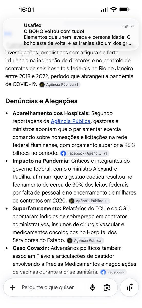 malu_psi's tweet photo. Olhem o que eu achei qdo coloquei as seguintes palavras no Google: Flávio Esquema Pandemia
Vai lá no Google vc tb! https://t.co/RrBRAxPKl8