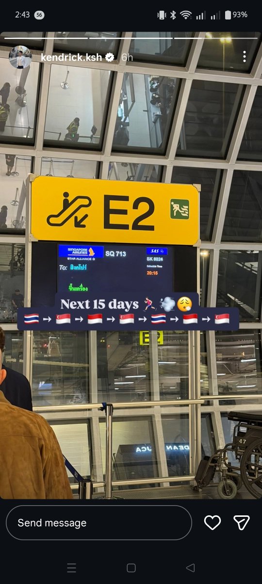 Beckend1cklover's tweet photo. @_tan7 Kendick boy is missing her gf already posting japanese song when gf in japan
Posting italian song when gf in italy
And always leaving bangkok to singapore after gf left thailand
And gf can't hide her feelings always put singapore on work sched she think no one will notice https://t.co/AnVLpE9cyV