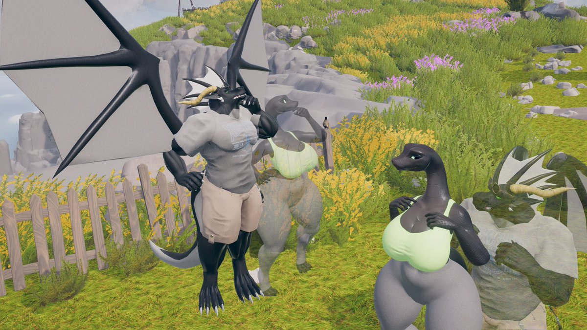 JMGames42965241's tweet photo. “Wait, you’re ssseriousssly afraid of flying!? That’sss hilariousss! You’re a freaking DRAGON now!”

“It’s just.. how do I know they’re big enough to carry me?”

#vrchat #furry #Vrchatfurry #vrchatphotography #BodySwap https://t.co/G2vdyjtc4N