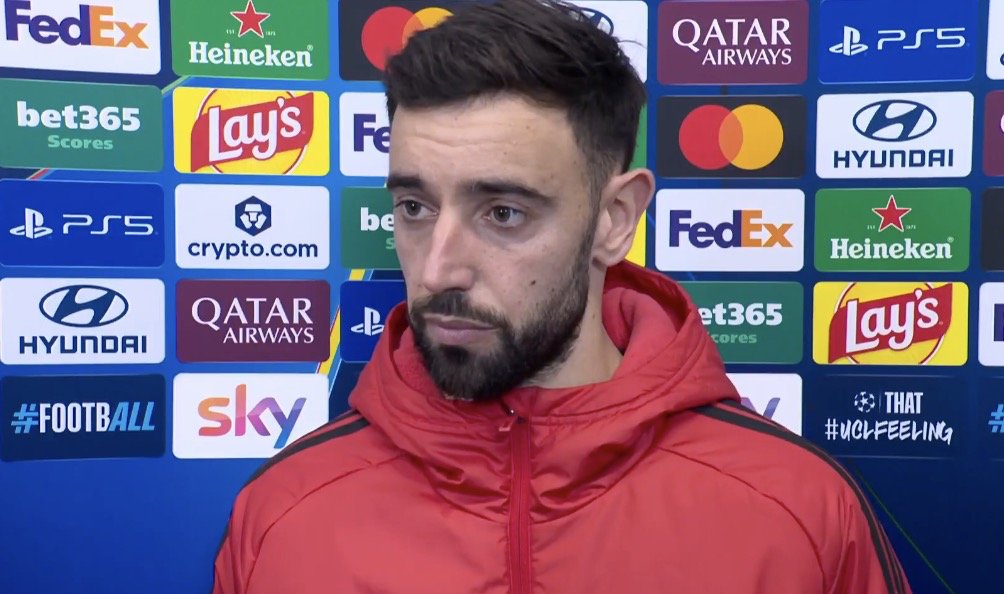 UtdDistrict's tweet photo. 🚨🎙️ | Bruno Fernandes: 

"It was the DECISION OF THE STAFF to not go man-for-man." https://t.co/2wPfVlevDA
