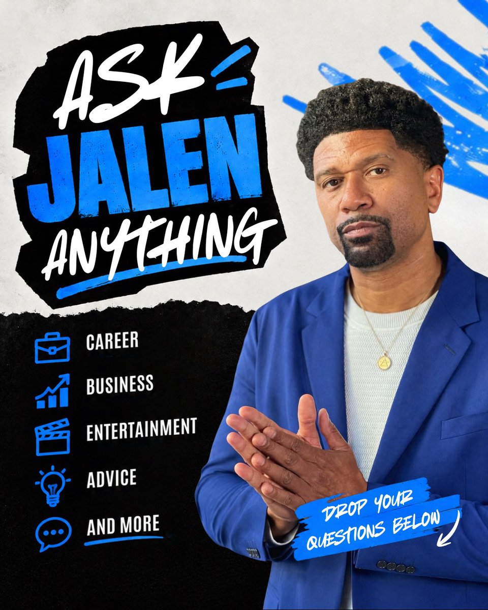 samepageent's tweet photo. You have questions, Jalen has answers 💬

Drop your questions in the comments. Career, business, entertainment… nothing’s off the table.

What do you want to ask Jalen? ⬇️ https://t.co/nvfqsuP9UA
