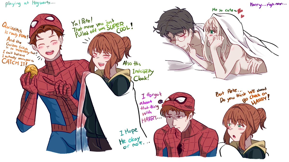 KenSu1208's tweet photo. Spidey forgot something😅
#HarryPotter #Malfoid #Malfoy #SpiderManBrandNewDay https://t.co/dQBwdZ7uhl