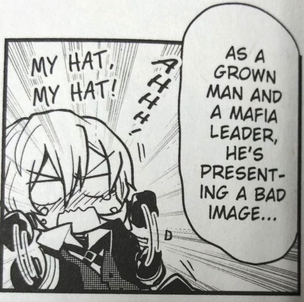 dazaisemophase's tweet photo. “that’s out of character” tell that to wan chuuya he just doing fucking whatever https://t.co/SzCqBQAgCw