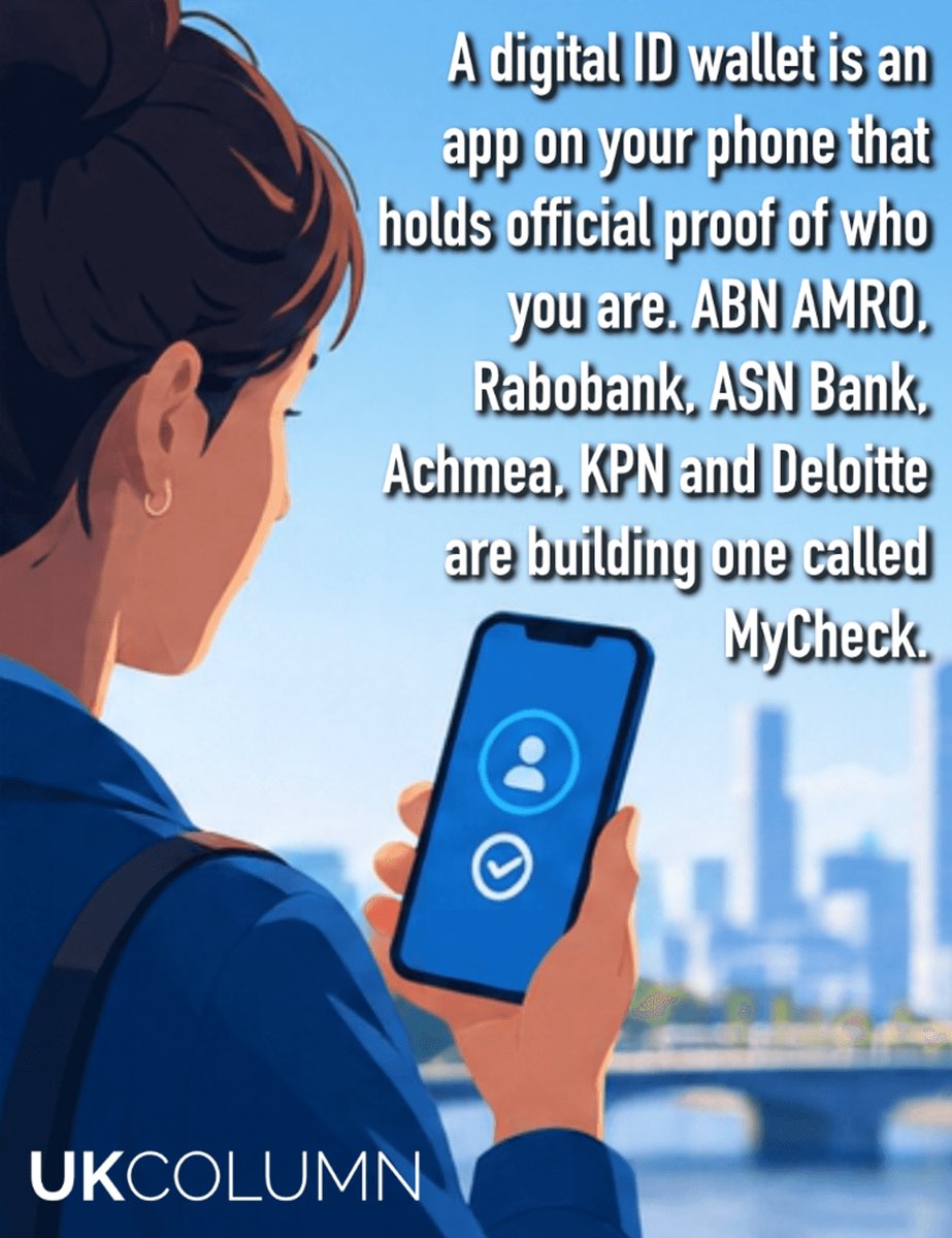 ukcolumn's tweet photo. Dutch businesses develop independent digital ID wallet MyCheck.

To see more like this, head to our website to subscribe to our weekly newsletter:
https://t.co/1MmchhGh7J

#DigitalID #Wallet #Money #Online https://t.co/lqQY0ZHt49