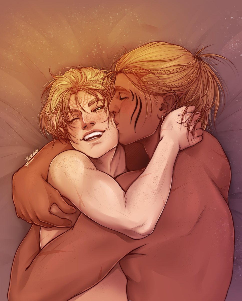 junie_junette's tweet photo. In 2015, I was depressed and I had lost any interest to draw anything. I've picked #DragonAge Origins (after dropping it once before), out of boredom.  The rest is all my life now. I've picked my pencil again because of Fenris, Zevran, my Warden, Hawke... https://t.co/sszVU0jgDd