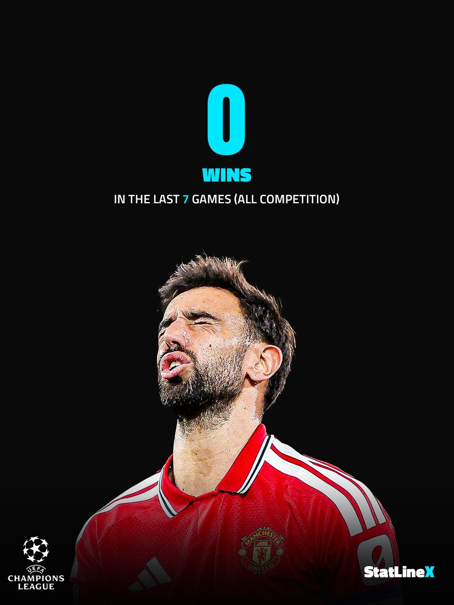 StatLineX's tweet photo. 🚨Manchester United in the last 7 games: 0 Wins. https://t.co/Kn5s0HeQeR