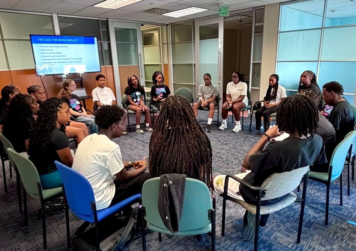 BdaGovernment's tweet photo. The Mirrors Programme is celebrating its Community Programme Leadership Academy (CPLA) Cohort 21 Emerging Leaders for successfully completing Restorative Circles Training in partnership with Citizens Uprooting Racism in Bermuda (CURB).

Through interactive training, participants developed practical skills in communication, conflict resolution, empathy and accountability, empowering them to build stronger relationships and promote positive change in their schools and communities.

Congratulations to our Emerging Leaders, and thank you to CURB Bermuda for its continued partnership in helping young Bermudians become confident, compassionate leaders.