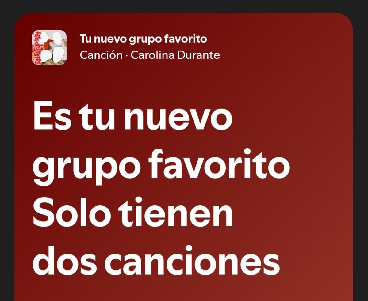 bllsmbr's tweet photo. ¿SABÍAS QUE... la canción "Tu nuevo grupo favorito" del grupo Carolina Durante se escribió en referencia a Bellasombra?

Esto se debe a que Bellasombra solo tienen dos canciones https://t.co/lw4zJ9Xlkv