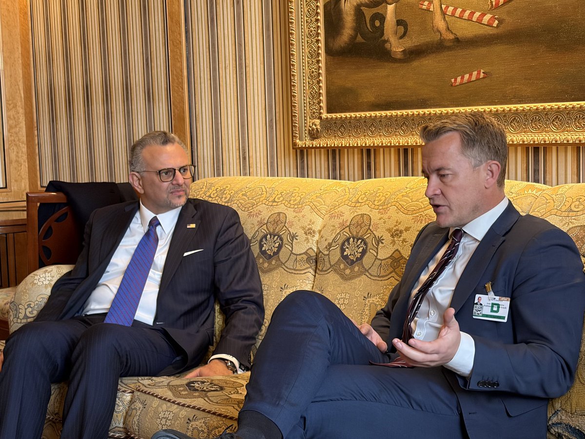akravik79's tweet photo. Excellent meeting with US Senior Advisor for Arab and African Affairs, Massad Boulos. We discussed the latest developments in Sudan and how we can strengthen our joint efforts to bring an end to the devastating conflict and help secure lasting peace for the Sudanese people. https://t.co/tTB8Q6H12g