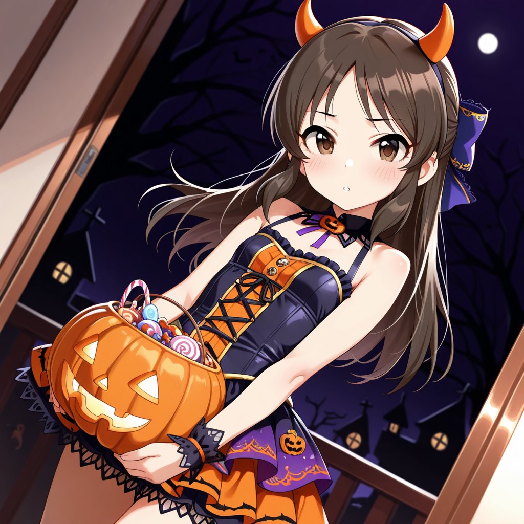 SAMONAI2026's tweet photo. ハロウィン🎃桃華👻ありす | SAMONAI #pixiv https://t.co/V2pIeavsc2 
#AIイラスト #デレマス #櫻井桃華 #橘ありす #ハロウィン 
pixivに10枚ずつ載せてます https://t.co/WbNZJYh4Ih
