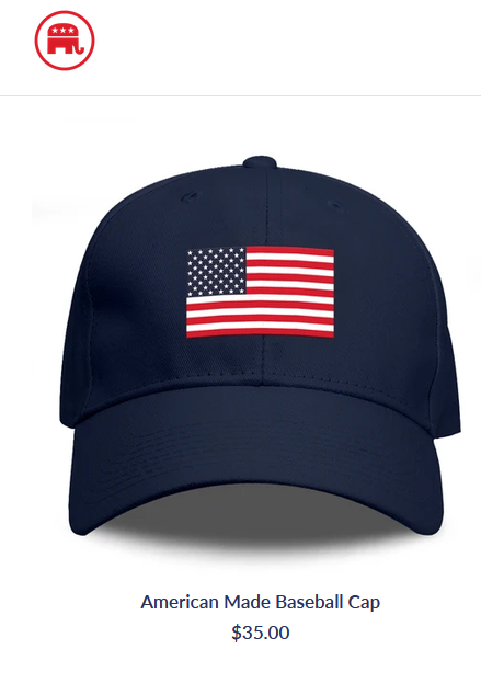 GoblinMAGA45's tweet photo. Republican merch VS Democrat merch https://t.co/m68tCNaL9i