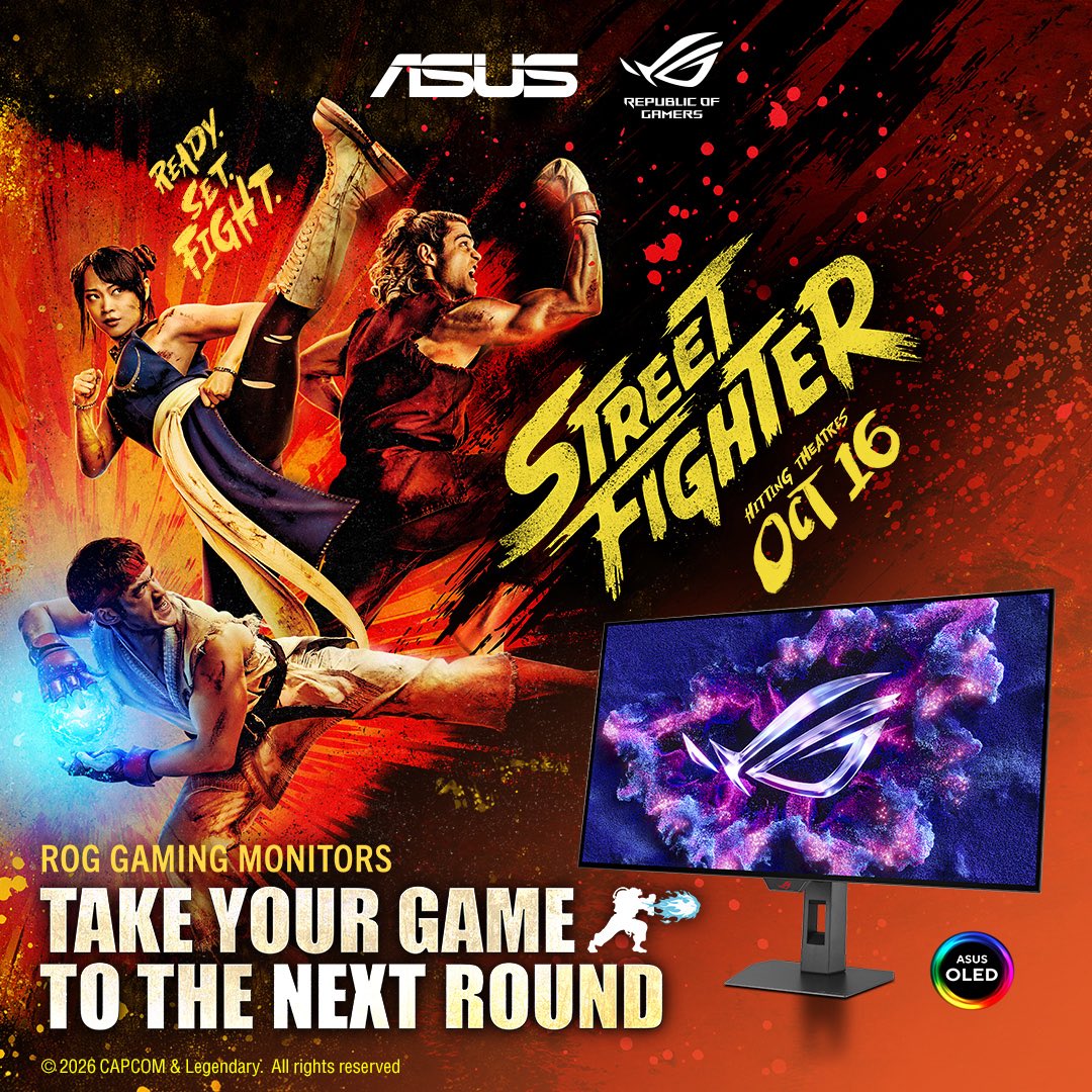 PunkDaGod's tweet photo. Did you catch the movie? Don't get K.O.'d by FOMO 🥊 @ASUS_ROGNA is giving away a special Street Fighter movie x ROG monitor giveaway Enter Here (https://t.co/ZQ93vxQtgb) 

#ROGMonitor #StreetFighterMovie https://t.co/oLQEJLnlGi