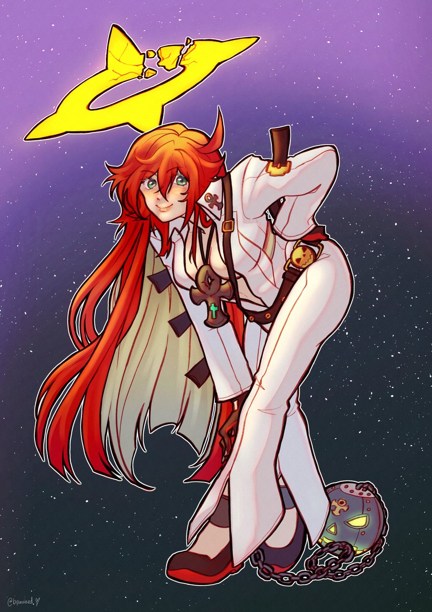 bowvined's tweet photo. jack-o from a while ago that i wasn't gonna post until halloween but i'm impatient so please have her (i am drawing her again when i wake up) #GUILTYGEAR https://t.co/8Ss2vWCnF9