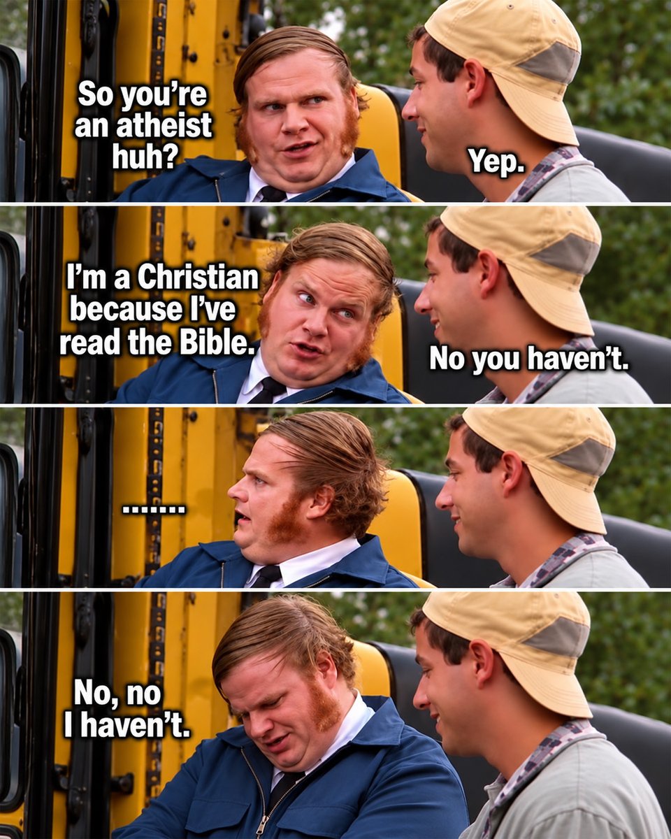 GodlessEngineer's tweet photo. The road to atheism is littered with Bibles that have been read cover to cover -- Andrew L. Seidel https://t.co/e64qwi5qoH