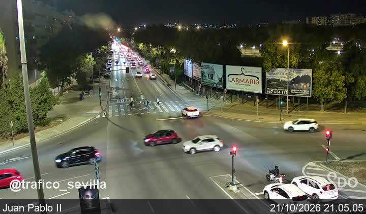 Trafico_Sevilla's tweet photo. 🚦 21:05 #Tráfico intenso:
▪Avda. Juan Pablo II ➡ Salida
▪Paseo Colón ➡ Pte. de Triana
▪Paseo Delicias ➡ Pte. San Telmo
 https://t.co/TW5XEBXdUq @EmergenciasSev @Ayto_Sevilla #SevillaHoy https://t.co/lySKBCI3IW