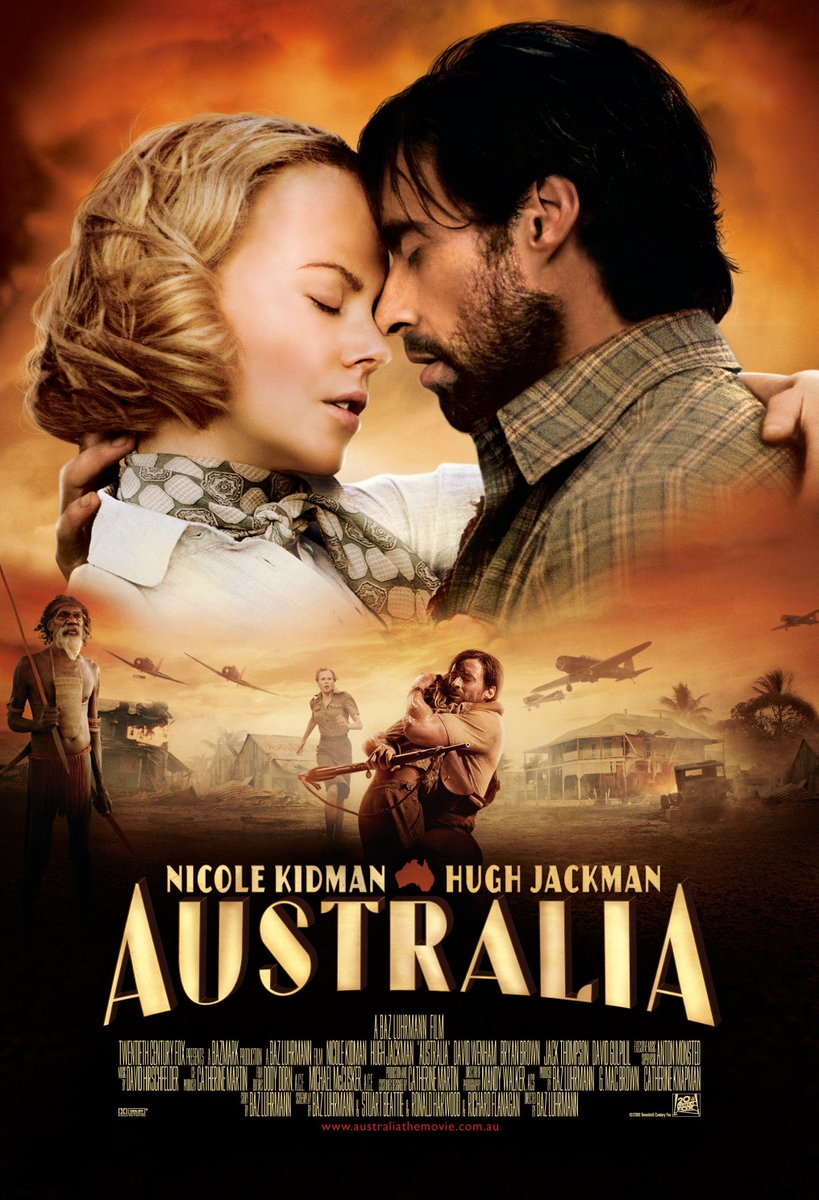 seriesypelisto's tweet photo. La película Australia (2008) dirigida por Baz Luhrmann🎬.
✓Presupuesto💵: 130 millones de dólares.
✓Marketing📢: 100 millones de dólares.
✓Taquilla🎟️: 211.8 millones de dólares en la taquilla mundial. https://t.co/vm0roxtJLG