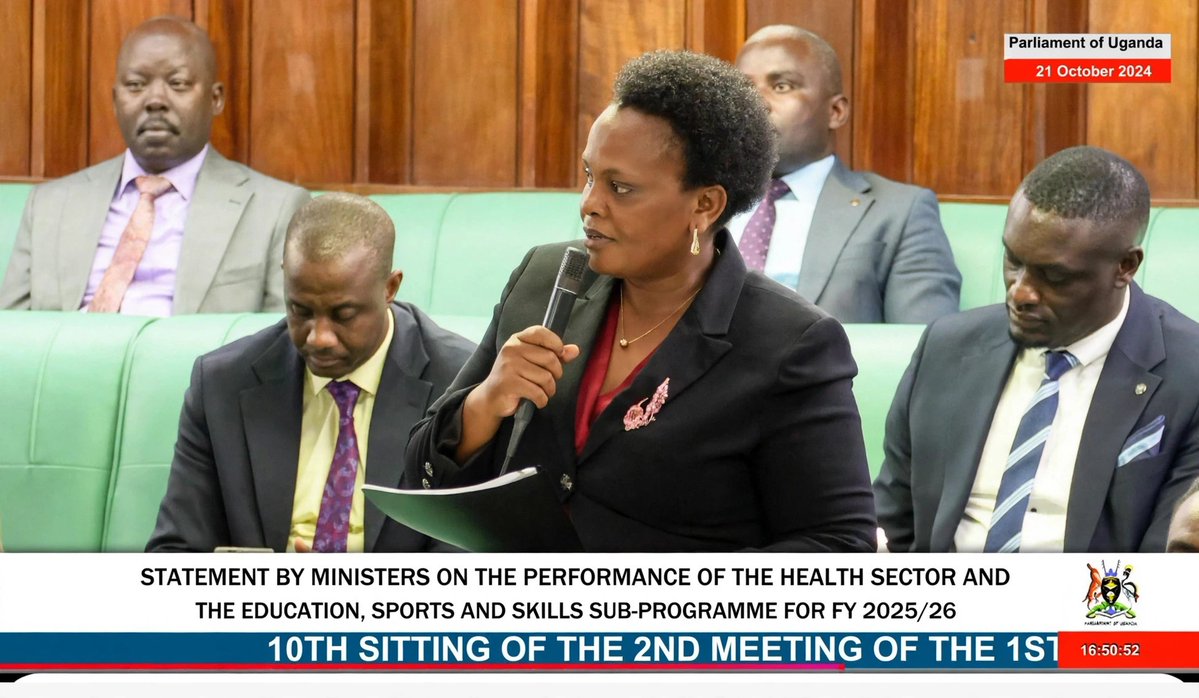 AuntEnid's tweet photo. Today in Parliament: I tasked Gov't to provide solar &amp; generators to Maziba &amp; Rubaya HC IVs in Kabale to save mothers from risky referrals due to blackouts, and requested free reusable pads to keep girls in school.
Hon Dr @BaryomunsiChris Hon @DrMuyingo RT Hon @Thomas_Tayebwa https://t.co/HKfGR7HrsS