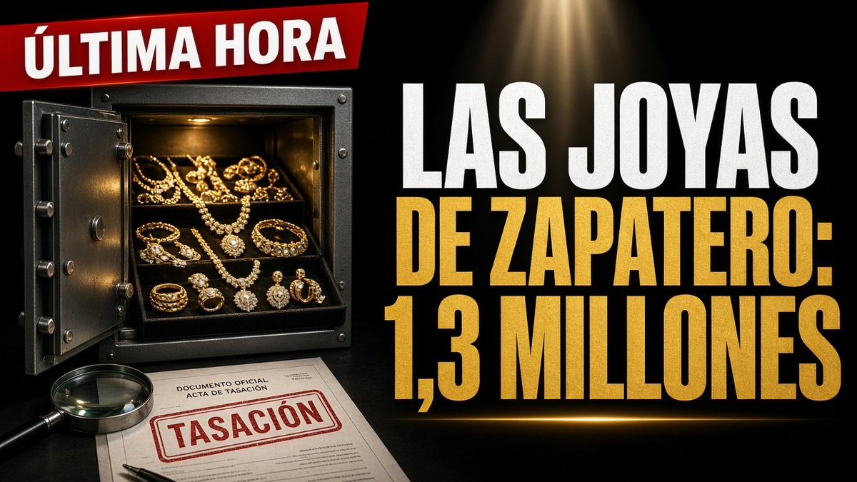C_j__33Vox's tweet photo. Joyas tasadas en 1,3 millones en el despacho de Zapatero y su explicación es que fueron un regalo de un rey saudí en 2007, sin aportar pruebas. Si fueras tú, ¿Hacienda se conformaría con esa excusa? 💎 #Zapatero #JoyasDeZapatero #PlusUltra https://t.co/52dZiUilHl