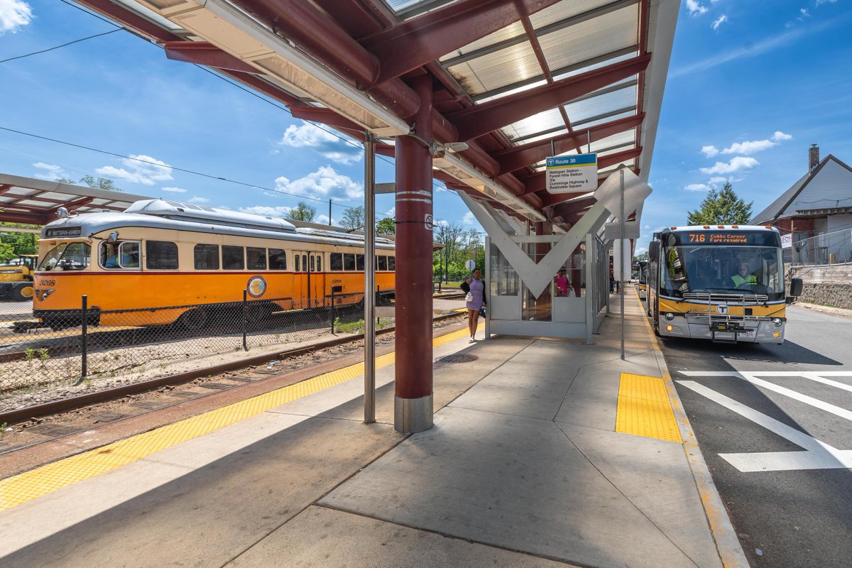 MBTA's tweet photo. We're converting Route 716 from a flag-stop route to a typical bus route with fixed stops. Our Route 716 Bus Stop Safety &amp; Accessibility Project plans to install 40 fixed stops that are safe, accessible, &amp; easy to use with clear waiting areas.

🚏https://t.co/eUZ8kBAUKR

#TAccess https://t.co/tGSQt4Jb41