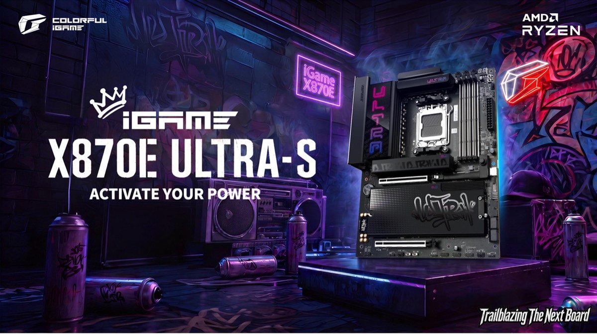 NikKTech's tweet photo. COLORFUL Launches iGame X870E ULTRA-S V14 Motherboard

https://t.co/QEcqndSppQ https://t.co/plC8Jh2jUS