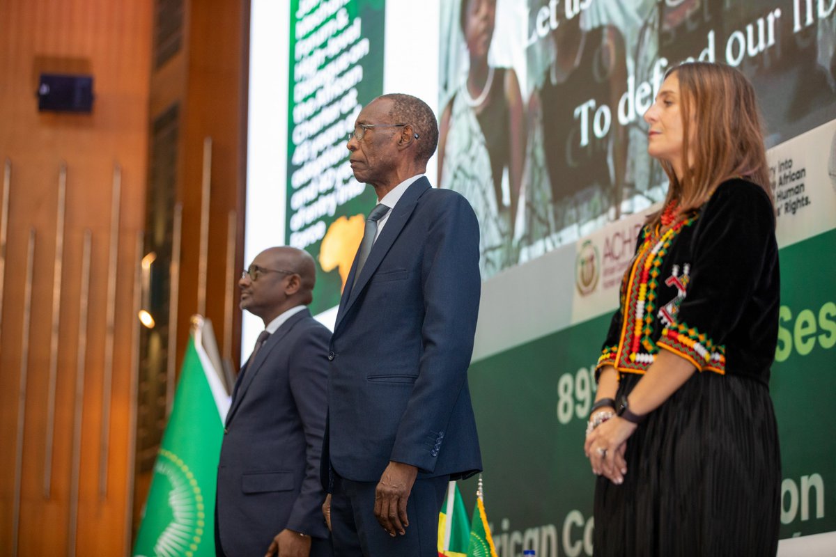 achpr_cadhp's tweet photo. Finally, the #ACHPR89OS is brought to an end with words from H.E. Cheikh Niang, Minister of African Integration, Foreign Affairs and Senegalese Abroad of the Republic of Senegal
#Charterat40 #ACHPR https://t.co/fpQyqP3kSg