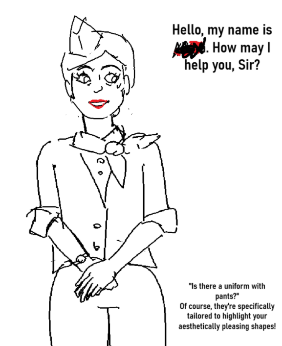 fudzawu's tweet photo. closeted ftm flight attendant (1/3) https://t.co/DKH1rMdECj