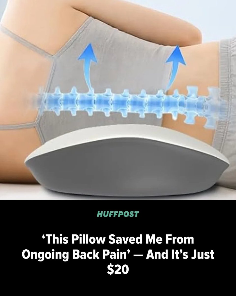 HuffPostLife's tweet photo. “Not only do I no longer feel pain when I sleep, but I can also feel my posture straightening back up with much less effort during the day.” https://t.co/VsN4nKfhiv