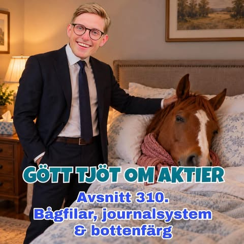 GottTjotAktier's tweet photo. 310. Bågfilar, journalsystem &amp; bottenfärg

Först lite nyeheter där vi snyggt innan omvänd VV, påpekar att det verkar var rätt bra tryck how WeSport.

Det bjuds på iGaming; Hacksaw &amp; Raketech. 

Det blir även lite i-Tech och Carasent. 

Glad onsdag! 
https://t.co/09vwejiRI7 https://t.co/DWuVOvHjf4