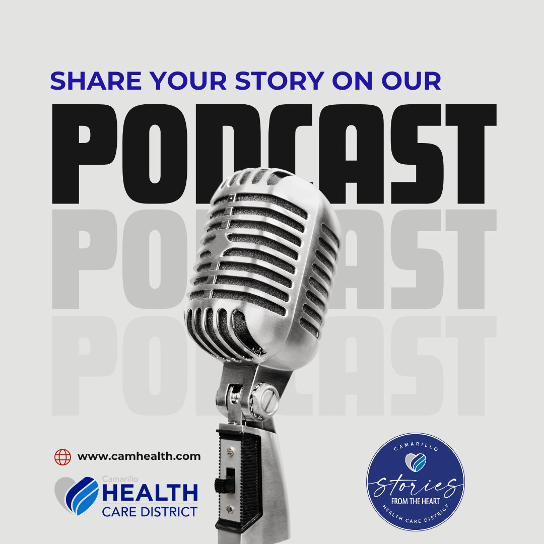 changing_aging's tweet photo. Everyone has a unique journey when it comes to health and caregiving, and your experiences could be a source of inspiration and support for others. Camarillo Health Care District invites local residents to share their personal stories on our podcast, where individuals talk about their health journeys, caregiving experiences, and the challenges they’ve faced. By sharing your story, you not only give voice to your own experiences, but you also help create a community where others feel understood and less alone. Whether you're managing a health condition, supporting a loved one as a caregiver, or navigating the ups and downs of life, your story matters. It’s a powerful way to connect, inspire, and make a difference in the lives of those who are facing similar challenges.  Join the conversation and be part of something meaningful! Fill out our form and we'll reach out to you: https://t.co/TOkMFqwgfS 

#camarillo #venturacounty #podcast