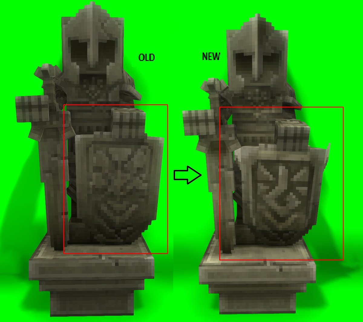 BGrincenko's tweet photo. Looks like you enjoyed my last post, so alright, let's dig a little deeper! #Hytale 

Yesterday, I said I'd present counterarguments to the claim that the Orbis Officers were not reworked into Guardians. I'll cover that below, along with a few bonus discoveries about Chapter 1.

Before we get into all of that, I want to draw your attention to a section of Hytale's blog post published on January 8, 2026 — just five days before Early Access launched. Specifically, the final paragraph:

"Only when you - the players - step into the Echoes of Orbis for the first time, can we finally and truly say that Hytale's lore has crystallized into canon."

To clarify, the worlds we're currently playing in are the Echoes of Orbis, not Orbis itself — with the exception of Chapter 1 (The Deepworks) and the Fragment Key.

This means that what we see today, and what we saw when Early Access launched on January 13, 2026, is canon. I'll leave a link to the blog post at the very end.

Let's start with the Orbis Officer.

The paragraph we're interested in from that blog post is:

"This draft also retains many of the major aspects of the lore the community has come to love over the years - characters such as Gaia and Varyn are still very much a part of our canon, and Tessa and Kyros are coming back as well."

This officially confirms that Tessa and Kyros will return to the game, which makes me even more confident in the theory about Kyros I shared in my previous post.

But there's something else I want to focus on here: the insignias on the armor and the emblem on the shield. They're all connected to Gaia.

And here's why this is particularly interesting right now.

In Update 7, the model of the Statue of an Ancient Guardian was changed — specifically, the emblem on its shield. Gaia's symbol was replaced with the Burnt symbol (or the Bearer of Fire symbol, or simply the symbol of Fire).

This was done intentionally and ahead of time to prevent us from confusing the Guardian with the Orbis Officer in the future.

The Guardians originate from the Burnt faction, while the Orbis Officer is connected to Gaia, Varyn, and Orbis as a whole.

Now, let's move on to some interesting discoveries about Chapter 1!

Development of Chapter 1 continued right up until the launch of Early Access. I'm attaching concept art from the same January 8 blog post, featuring goblins.

We can see early goblin concept art, but two things stand out to me.

The first is the pink color scheme we're familiar with today.

The second is... cheese.

Yes, that's right. CHEESE. 🧀

Has anyone taken a closer look at the Gobliterator Core?

Another interesting detail is that the Goblin Flamethrower was added to Creative Mode in Update 3, more than six months before Chapter 1 launched.

In other words, this was a VERY early hint at Chapter 1!

And considering all of this, I have a question for @Simon_Hypixel

Alongside the Goblin Duke, will we also get to meet the street-artist Goblin who decorated The Deepworks so beautifully with his graffiti?

I'm attaching a link to Simon's reply about the Goblin Duke, and I've also highlighted the E04 goblin concept art.

Link to the January 8, 2026 blog post:
https://t.co/zNSar42lgc

I've also taken the feedback from the comments on my previous post about YouTubers into account.

@BrokenColdBox @KweebecCorner @Prowl8413 @flash_canadian

Feel free to use all the information I'm sharing in these posts, guys! Make videos, spread the word, and help popularize Hytale.

That's all I want.

Wait for the next post