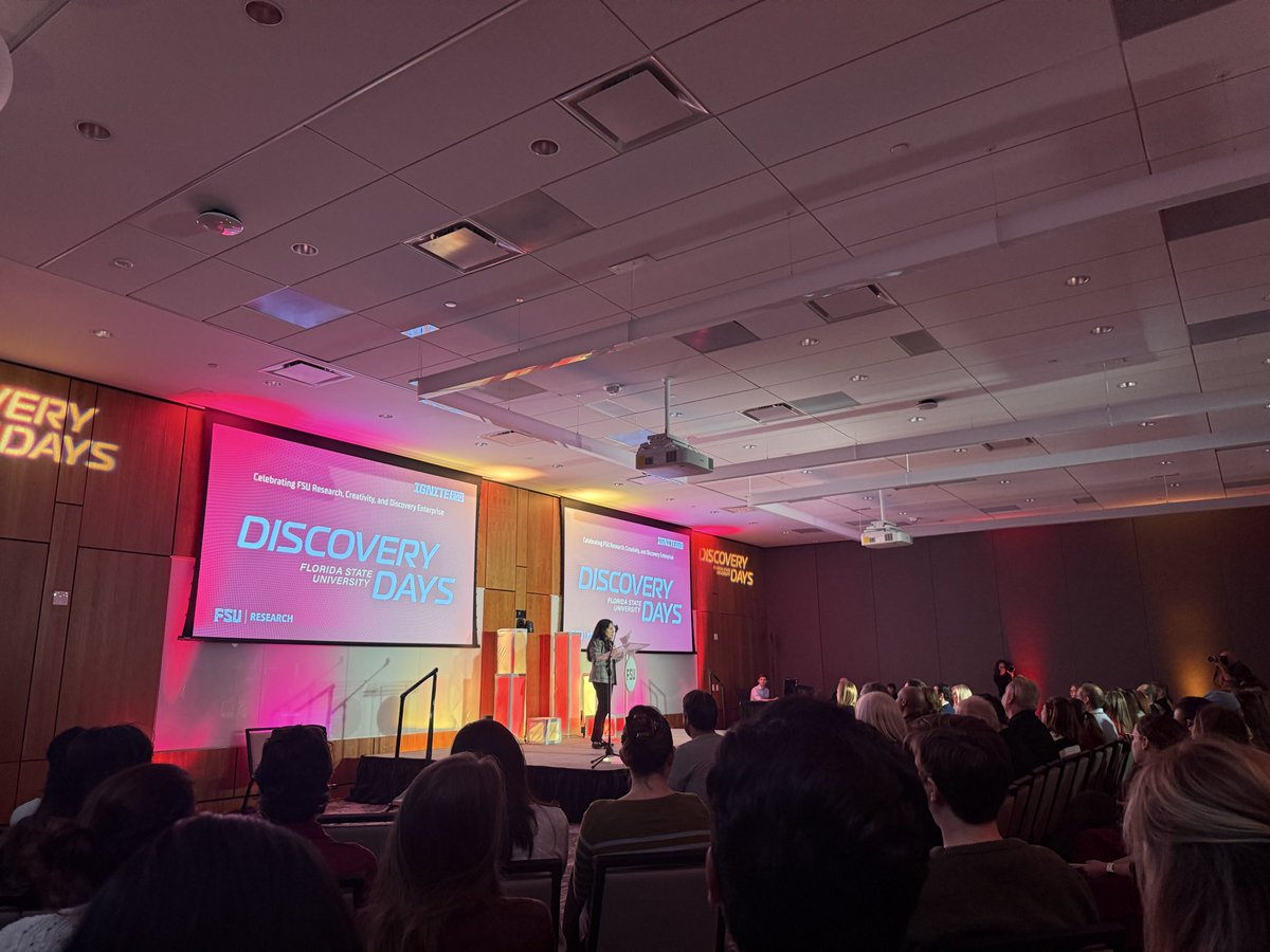 FloridaState's tweet photo. Innovation meets opportunity at Discovery Challenge! 🚀 This event highlights founders from FSU-affiliated startups sharing the impact of their tech breakthroughs and pitching their ideas for new funding. #FSUDiscoveryDays https://t.co/20IS0PwWeb