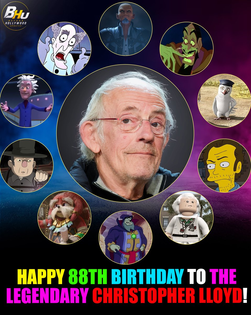 BeyondHUpdate's tweet photo. Happy 88th Birthday to Christopher Lloyd!

Born October 22, 1938, legendary actor and voice performer Christopher Lloyd celebrates his 88th birthday today. Across more than five decades, he has built an extraordinary career spanning blockbuster films, television, animation and video games.
• Chief Pachacamac — Knuckles
• Master Xehanort — Kingdom Hearts III Re Mind / Melody of Memory
• Doc Brown — LEGO Dimensions
• The Woodsman — Over the Garden Wall
• Dr. Bonabodon — Sid the Science Kid: The Movie
• Pigeon — Delhi Safari
• Reverend Jim Ignatowski — The Simpsons
• Merlock — DuckTales the Movie: Treasure of the Lost Lamp
• Grigori Rasputin — Anastasia
• City Coroner — Hey Arnold!: The Movie
Lloyd is, of course, forever associated with Dr. Emmett “Doc” Brown in the Back to the Future trilogy, while other unforgettable live-action performances include Uncle Fester in The Addams Family films and the terrifying Judge Doom in Who Framed Roger Rabbit.
#ChristopherLloyd #BackToTheFuture #DocBrown