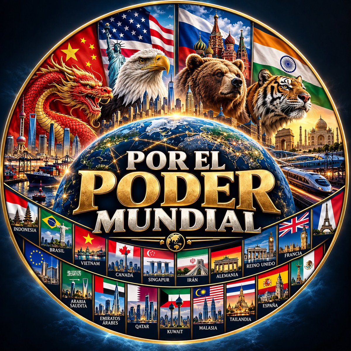 LuisRodolfoElFi's tweet photo. NUEVO LOGO POR EL PODER MUNDIAL 🇨🇳💪🇺🇸🇷🇺🇪🇺🇮🇳 GRACIAS POR SU APOYO
Gracias por tanto https://t.co/WCWJRVSgfI