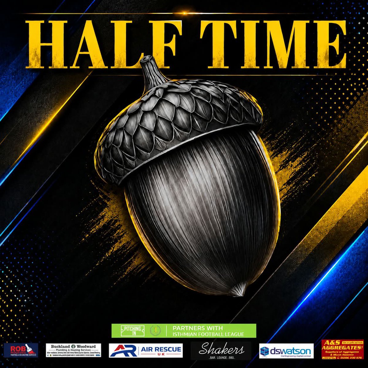 LittleOakleyFC's tweet photo. 𝐇𝐀𝐋𝐅 𝐓𝐈𝐌𝐄

All Level Here At The Break!

Courtesy Of A Tobias Braney Spot Kick ⚽️

🟢 1-1 🌰 ⏱️ 45+2’ // #COYA #LOFC #ACORNS #LITTLEOAKLEY https://t.co/yllF5TuV2m