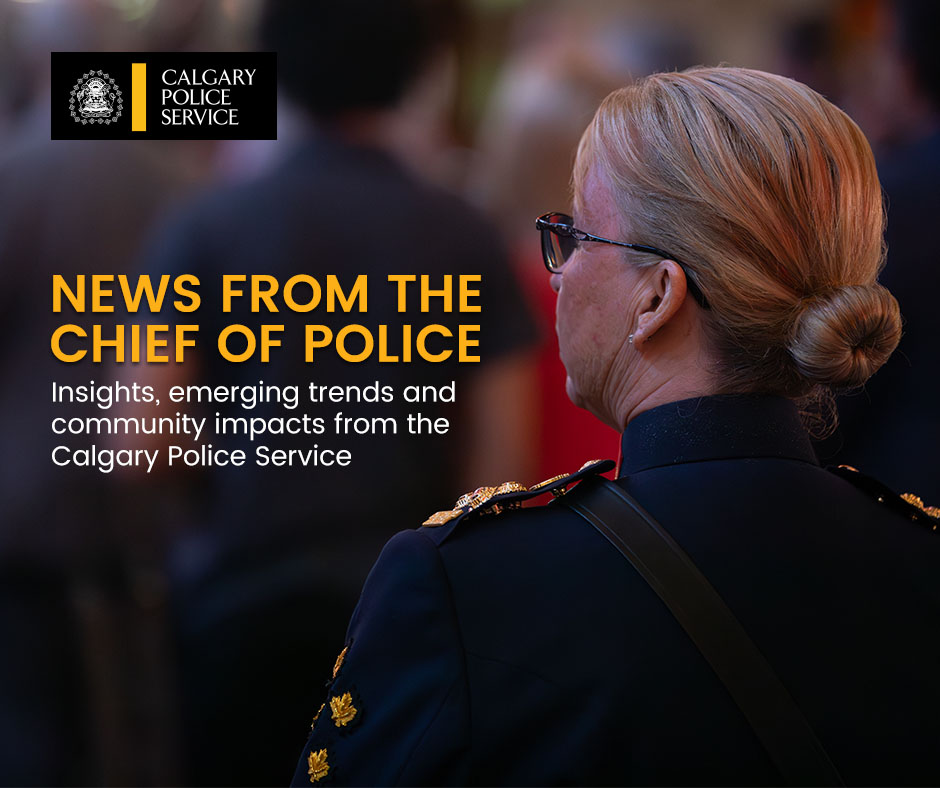 CalgaryPolice's tweet photo. Some of the most important work happening at the Calgary Police Service rarely makes headlines. In this month’s newsletter, we're taking a closer look at some of the work that often happens behind the scenes, including: 

• Protecting vulnerable children and supporting victims of abuse and exploitation 
• Human trafficking and sexual assault investigations 
• Missing person investigations involving youth and other vulnerable individuals 
• Early results from our Drone as First Responder trial 
• The specialized investigative and forensic work helping solve complex crimes 

You'll also find updates on community initiatives, operational trends, major investigations and our recommended investments in public safety through the 2027-2030 Business Plan and Budget. 

Read the latest newsletter and subscribe to receive future editions directly in your inbox: https://t.co/wayjJgRVQC