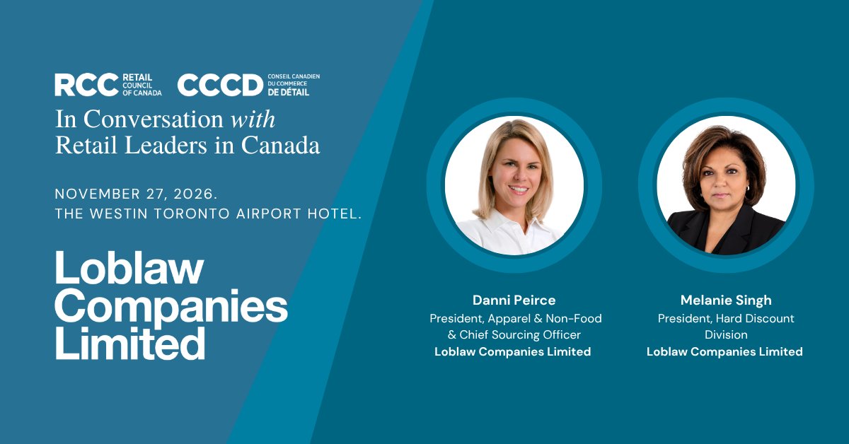 RetailCouncil's tweet photo. On November 27, Danni Peirce and Melanie Singh share what’s shaping Loblaw’s priorities and what they look for in a supplier partner.

Come away with a clearer view of where Loblaw sees opportunity and what it takes to be a valued partner.

🔗 https://t.co/l1GSqWUQJB https://t.co/RUe3GVFlNh