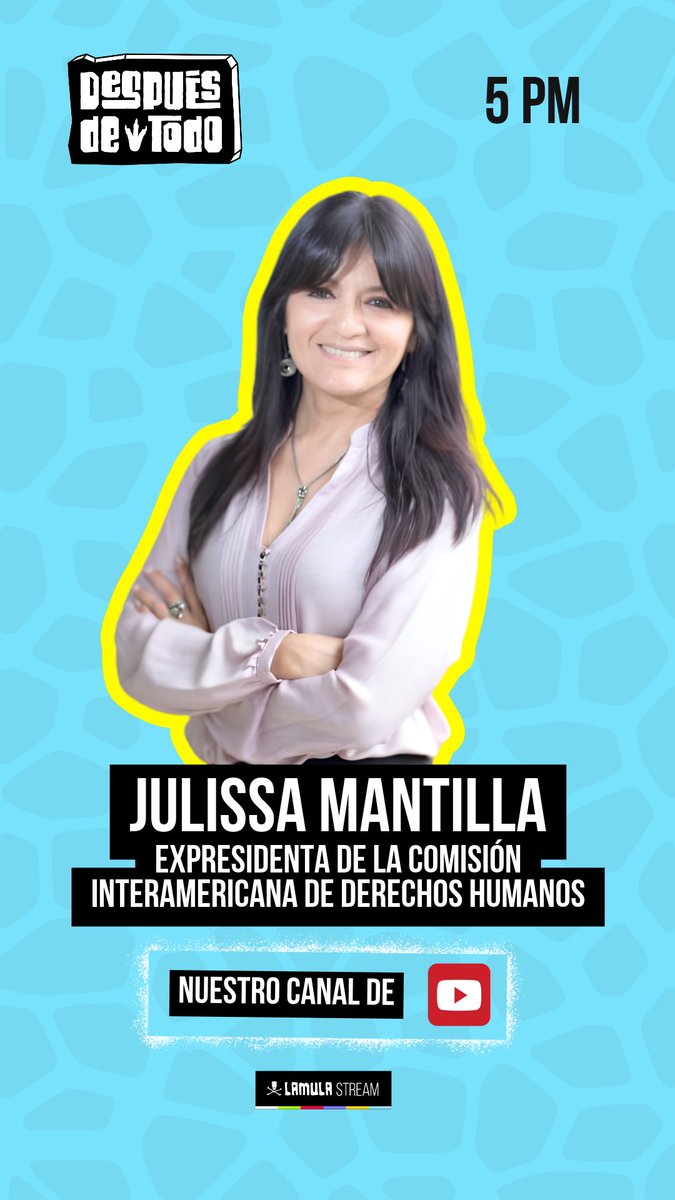 lamula's tweet photo. 🚨 Hoy en #DDT con Pedro Salinas (@chapatucombi):

⚖️ ¿Avanza el autoritarismo en el Perú? La expresidenta de la Comisión Interamericana de Derechos Humanos (CIDH), Julissa Mantilla (@JulissaMantill6), nos acompaña para analizar las señales de alerta en el gobierno de Keiko Fujimori, las decisiones del Parlamento y las implicancias de la revisión de los textos escolares bajo el argumento de un «recorte a la ideología».

📚 La presidenta anunció que los materiales educativos para 2027 serán publicados «sin ningún tipo de ideología», mientras su gobierno impulsa nuevas reglas de disciplina escolar. ¿Quién define qué contenidos son ideológicos? ¿Está en riesgo la pluralidad en la enseñanza de la historia y la formación crítica de los estudiantes? ¿Qué papel cumplen el Congreso y las instituciones democráticas frente a estas medidas?

📍 Después de Todo, hoy a las 5:00 p. m. por #LaMula. 
   
🔴 Conéctate en vivo, opina y entra al debate: https://t.co/OiDI3R3lL2