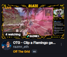 blaze_stream's tweet photo. The Zeros are taking to Teardrop Island

From exploring the island to jumping into the action together, the crew is showing up, making moves, and bringing the energy for @playoffthegrid 

This is what gaming is all about: community, collaboration, &creating unforgettable moments together.