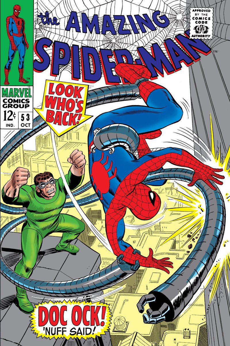SpidermanNotes's tweet photo. The Amazing Spider-Man 53
Artwork by John Romita Sr. https://t.co/9rGWiFtAIy