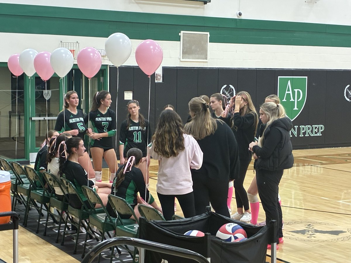 AustinPrepAD's tweet photo. AP Volleyball vs Dana Hall @ Meelia Hall‼️ #DIGPINK #BLOCKOUTCANCER #UNITAS https://t.co/VLWu4cDCxp