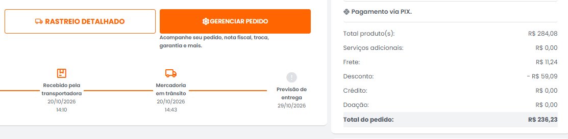 GeneralFlix's tweet photo. @YuuZeraa peguei dia 19, ainda nem chegou e com cupom ficou mais barata 236 reais https://t.co/ypwS7txRDG