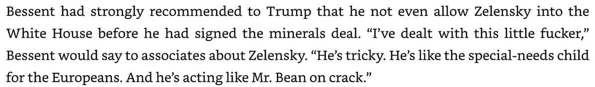 randomvichar's tweet photo. Bessent's comments on Zelensky. India has, correctly, stayed away from this circus. Hope that remains in future. you should do business at arm's length but never be dependent on these clowns. https://t.co/4jQTix6hMd