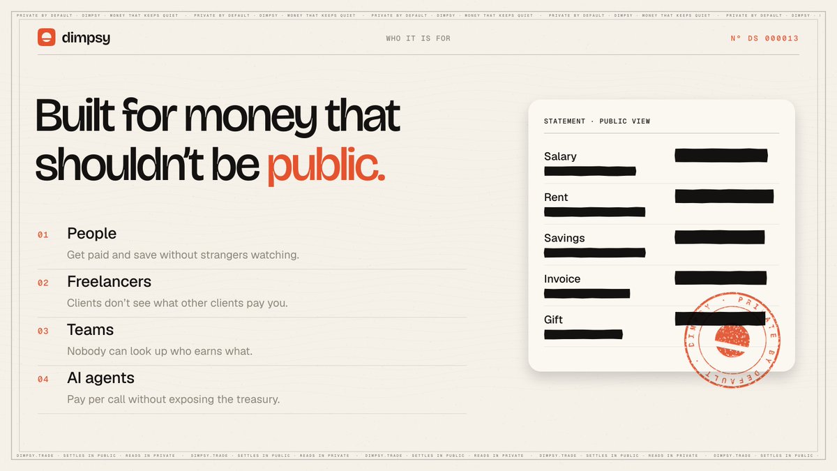 Dimpsytrade's tweet photo. Built for money that shouldn't be public. https://t.co/G4RGfhXNrh