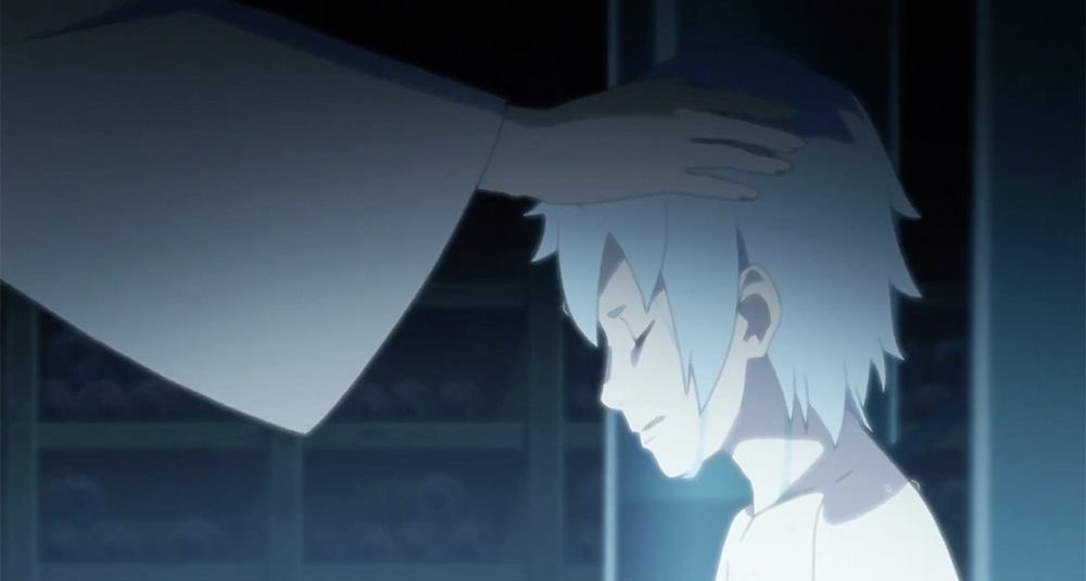 mitsusnek's tweet photo. the very gentle way orochimaru touches him makes my heart ache… that is his dear child https://t.co/NLewOi6XM4