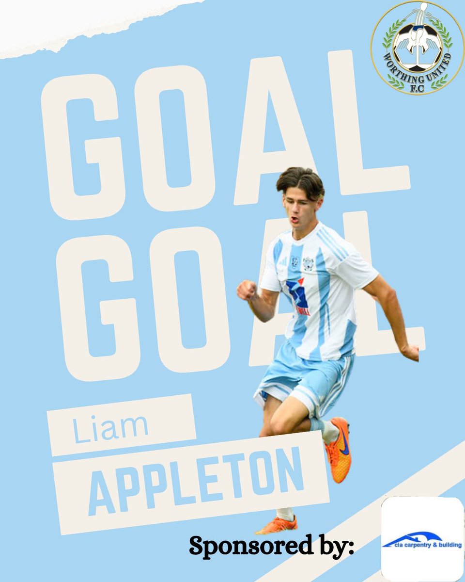 WorthingUtdFC's tweet photo. 46: GOOAALL!!
Straight from the kick off, our press is superb and Joe Sadler nicks the ball off the centre half, with the ball falling to Liam Appleton who hits it first time into the top corner!
#GUI 0 #WOR 2 https://t.co/lgLUtrCFW1