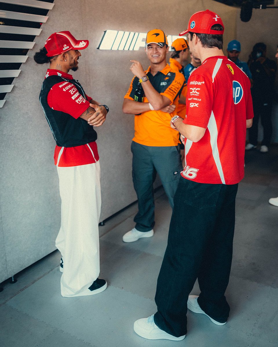 ScuderiaFerrari's tweet photo. More grid catch-ups incoming this weekend 🗣️👀 https://t.co/sNSvOzZ7pP