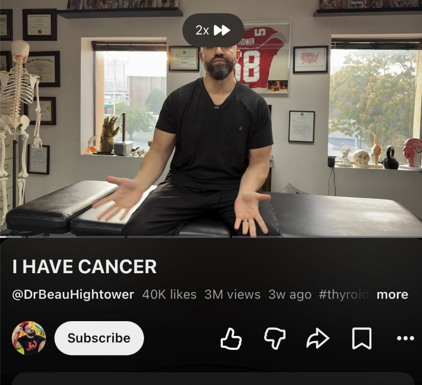 unhealthytruth's tweet photo. Dr!
I warned you publicly about the 💉 when you insulted me endlessly and pushing the Covid shots onto your millions of followers, especially your YouTube. 

Now you’re diagnosed with cancer at 42? How many of your followers have it now, or are 💀😵??? https://t.co/lRaa7Hp95Q